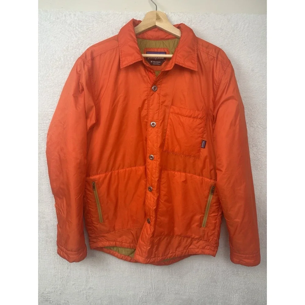 Vintage Patagonia Orange Insulated Chore Hunting Jacket Men's M Work Shacket